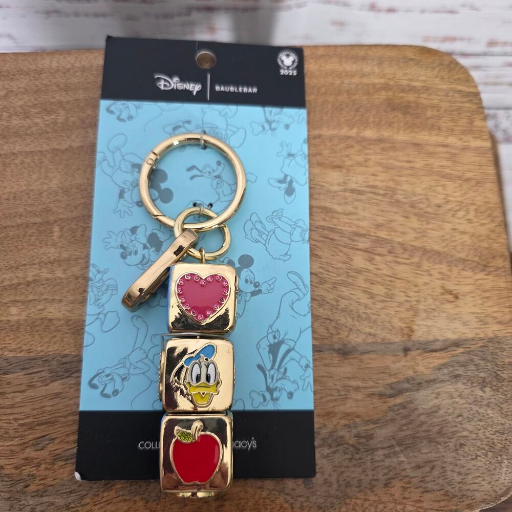 Disney BaubleBar Mickey Mouse & Friend NYC Spinner Keychain NWT